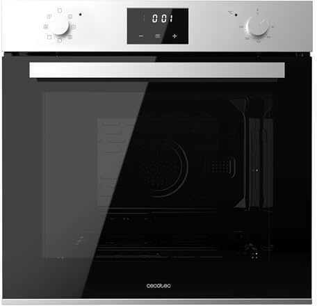 Cecotec Einbau-Backofen Multifunktion 70L Bolero Hexa M226001 Line A. 2800W, 7 Funktionen, Display, Steam Base XXL, Steam Assist, Steam EasyClean, Kühlgebläse, Eco-Modus, Konvektionsmodus, Grill