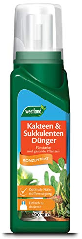 Westland Kakteen & Sukkulenten Dünger, 200 ml – Pflanzendünger für gesundes Wachstum, Flüssigdünger mit praktischer Dosierhilfe