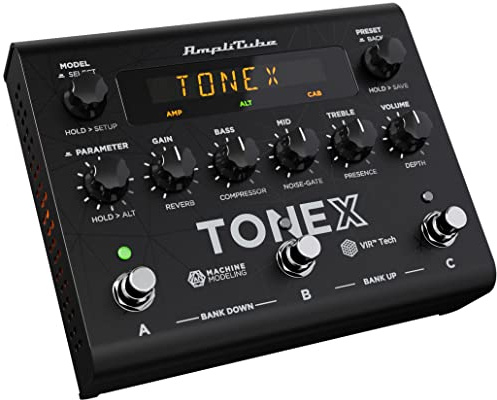 IK Multimedia TONEX Pedal Multi-Effekt-Pedal mit AI Machine Learning Technologie: Nachbildung von jedem Gitarrenverstärker, Gitarrenpedal, Distortion-Pedal, Overdrive-Pedal plus andere Gitarreneffekte
