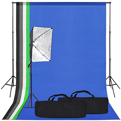 SKM Fotostudio-Set mit Softbox und Hintergrund, Weight: 6.76 kg, 3094671