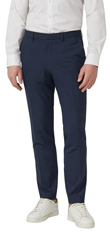 s.Oliver Herren Anzughose – Slim Fit, Hahnentritt-Muster, Bi-Stretch