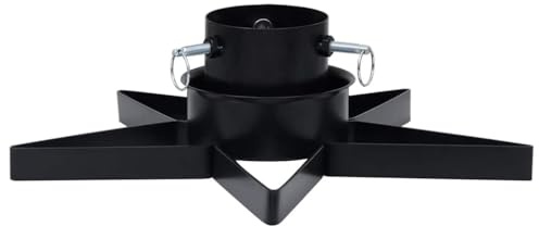 vidaXL Christbaumständer Weihnachtsbaumständer Tannenbaumständer Baumständer Weihnachtsbaumhalter Weihnachtsbaum Ständer Halter Schwarz 47x47x13,5cm