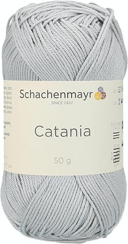 Schachenmayr Catania 9801210-00434 nebel Handstrickgarn, Häkelgarn, Baumwolle