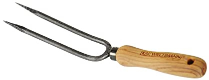 Teak Rosengabel Gartengabel Blumengabel geschmiedet Teakholz Griff premium