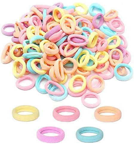 200 Stück Haargummi Mädchen, 3cm Bunte Zopfgummis Pferdeschwanz Haarband | Elastisch und langlebig, schonend zum Haar, ideal für kleine Zöpfe und Pferdeschwänze, für Weihnachten Geschenke Mädchen