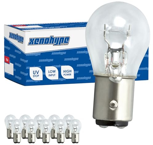 XENOHYPE 10x P21/5W Premium BAY15d 12 V 21/5 Watt Kugellampe
