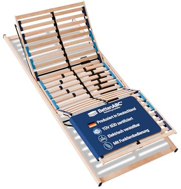 Betten-ABC Max1 Elektro-Lattenrost - 140x200cm - Lieferung per Spedition - individuelle Kopf- & Fußteilverstellung sowie Härtegradverstellung - hergestellt aus Schicht- & Buchenholz in Deutschland