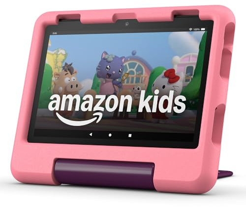 Amazon Fire HD 8 Kids-Tablet (Neueste Generation), für Kinder von 3-7 J. | 3 GB RAM, werbefreie Inhalte, integrierte Kindersicherung, 13 Std. Akkulaufzeit, 32 GB, Disney-Prinzessinnen-Design (2024)