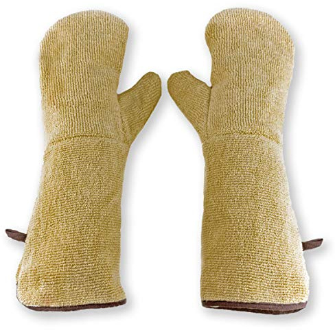 GOLDMAN SERVICE - Professionelle Thermo-Handschuhe, hitzebeständig bis 350 °C. Schutzhandschuhe für Hochtemperaturgrill