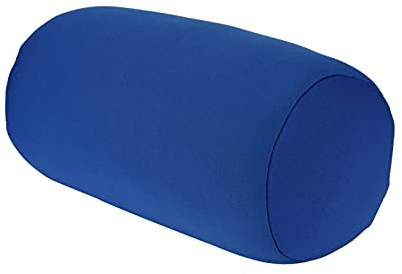 HAOHIZE Nackenrolle Kissen, Kissenrolle, 30 x 14cm, Knierolle, Mikrokügelchen Rollkissen, Bequemes Quetschrohr Nackenkissen, Kopf, Nacken und Rückenstützrohr Rollkissen (Blau)
