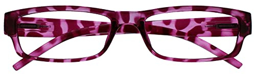 OPULIZE ACE Lesebrille Rosa Schildpatt Leicht Komfortabel Leser Herren Damen Lesehilfe R32-4 +2.50