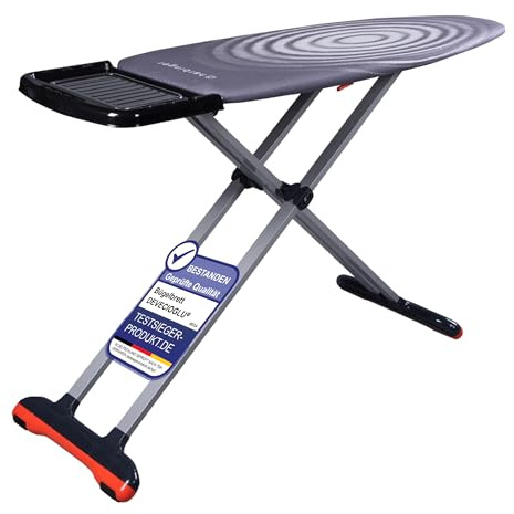 DEVECIOĞLU Bügelbrett 127x46cm - XL Bügeltisch für Dampfbügelstation, Bügelbrett Groß, klappbarer Bügeltisch, höhenverstellbar, Ironing Board, (MM126)