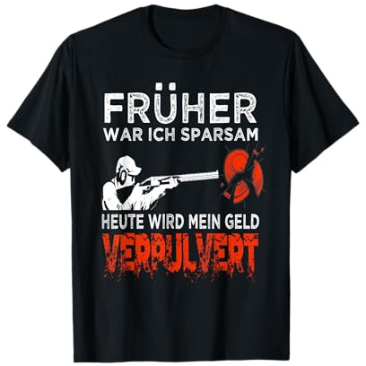 Tontaubenschießen Tontauben Wurfscheibenschießen T-Shirt
