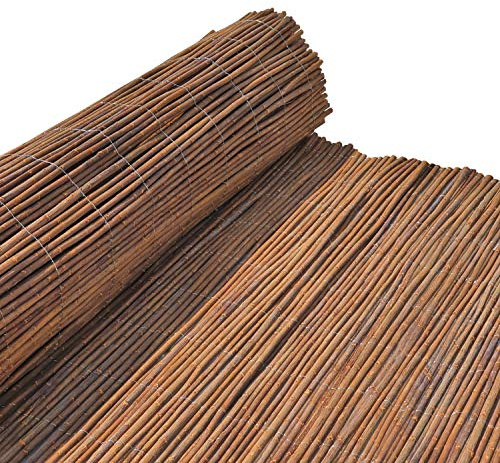 Nature LOUNGE Weidenmatte 140 x 500 cm - Hochwertiger Weiden Sichtschutz Zaun - Weidenzaun Matte für Haus, Garten und Balkon