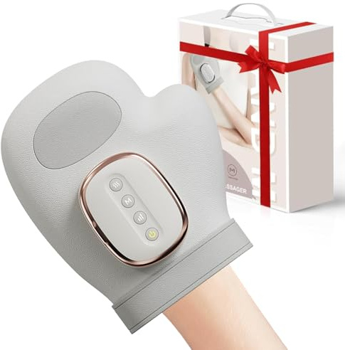 Wireless Handmassagegerät, Elektrische Handmassagegeräte, Tragbares Touchscreen-Handmassagegerät, 5 Stufen Einstellbar, Geschenke für Frauen und Männer
