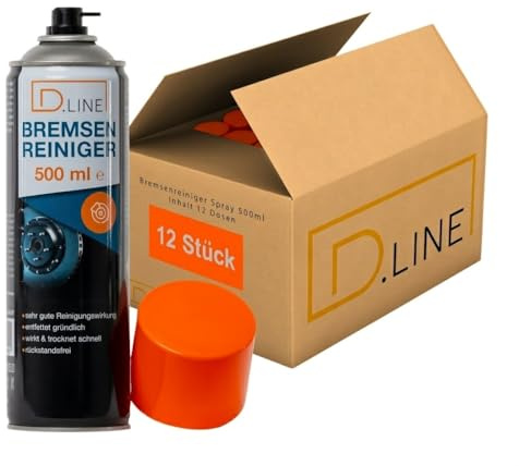 D.LINE Bremsenreiniger 500ml Spraydose (12x 500 ml)