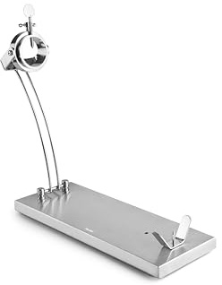 IBILI Schinkenhalter, zusammenklappbar, drehbar, Gourmet-Schnitt, Edelstahl, 49 x 16 cm, Grau