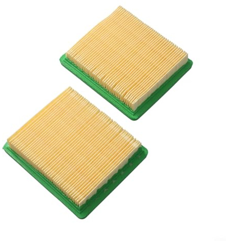 SiSinkal 2 Pack Luftfilter Ersatzset Kompatibel mit MS196-51 MS196-51E Benzin Rasenmäher Zubehör für Gartenmaschine 113mm x 98mm x 22mm