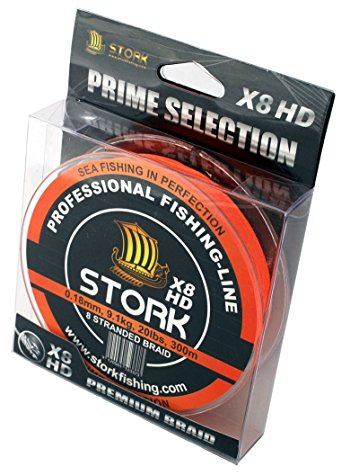 Stork HDx8, 8-Fach geflochtene Premium Angelschnur 300m