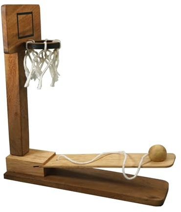 LOGOPLAY Basketball - Geschicklichkeitsspiel aus Holz - Montessori