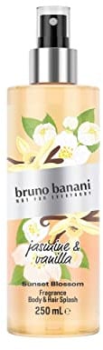 bruno banani Sunset Blossom Body Splash, lebhaft sommerliches Körperspray für Damen, 250ml