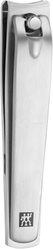 ZWILLING Nagelknipser (Für Fingernägel und Fußnägel, starke Hebelwirkung, leicht gebogene Schneide, hypoallergen), Premium, Silber, 85 mm