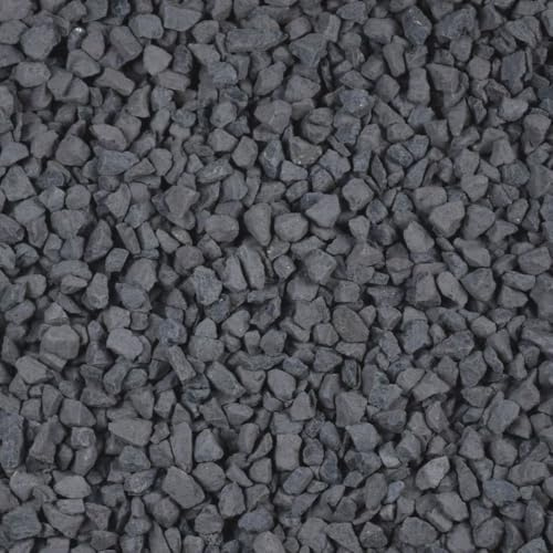 Kieselsteine Garten 8-11 mm 25 kg Zierkies Basalt Anthrazit Aquarium Kies Basaltsplitt Zierstein Splitt Ziersplitt Splitt Garten