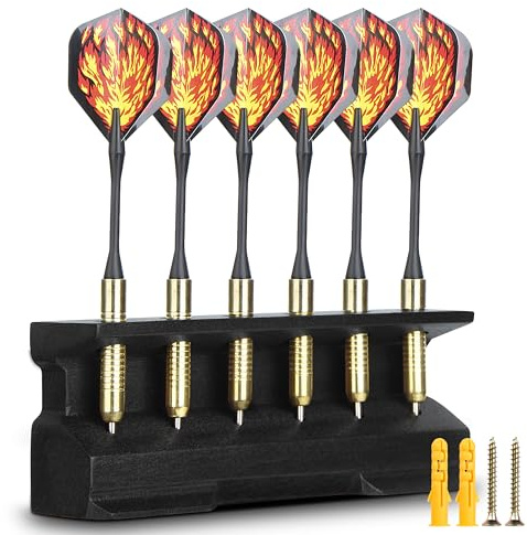 Enjoyard 2 in 1 Dart Halter und Wanddarthalter aus Holz, Dekoration Dartpfeilhalter| Präsentation Display Rack für Darts Holder| Darthalterung für Zuhause