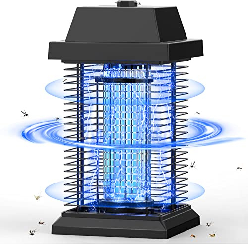 TMACTIME Elektrischer Insektenvernichter, Insektenfalle Mückenlampe 20w 4500V mit UV-Licht, Keine giftigen Chemikalien, Geeignet für Innen und Außenbereiche wie Küche, Wohnzimmer, Garten
