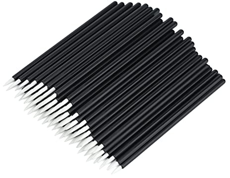 G2PLUS 100 Stück Einweg-Eyeliner-Pinsel,Eyeliner-Pinsel Applikator,Einweg Microbürsten für detaillierten Präzisions Eyeliner
