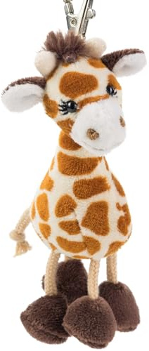 Plüsch-Anhänger Giraffe „Bahati“ – Schaffer 0238 - ca. 13 cm - Niedlicher Schlüsselanhänger & Taschenanhänger mit Karabiner - Weich & hochwertig - Geschenkidee für Kinder & Erwachsene - braun-beige