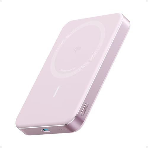 Anker MagGo Powerbank, extrem flach, 10000mAh magnetischer Akku, Qi2-zertifiziert 15W, schnelles MagSafe-kompatibles tragbares Ladegerät, ergonomisches Design, für iPhone 17/16/15/14 Serie und mehr