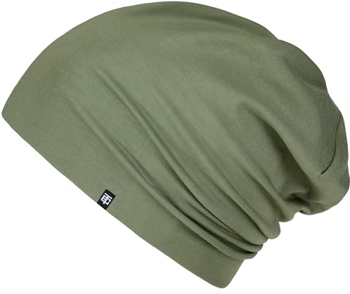 Enter the Complex® dünne Beanie Mütze für Herren & Damen aus 95% Baumwolle | Leichte Übergangsmütze · Herbst und Frühling · zweilagiger Jersey · unter dem Fahrradhelm · Laufmütze · Unisex S-M und L-XL