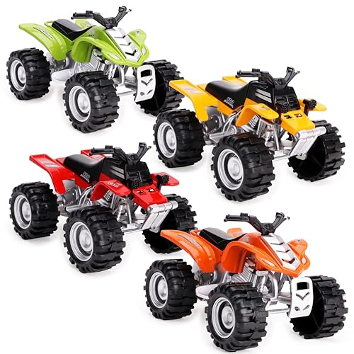Toyland 11cm Reibungsgetriebenes Quad mit Druckguss Designs - 1 zufällig ausgewählt - Jungenspielzeug