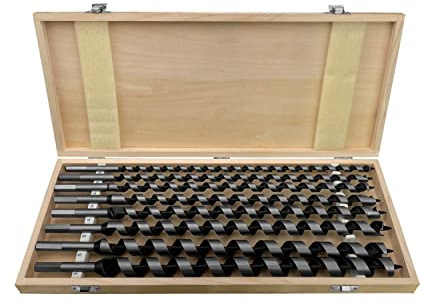PAULIMOT Schlangenbohrer-Satz, 8-teilig Ø 10 – 24 mm, Länge 460 mm, Form Lewis