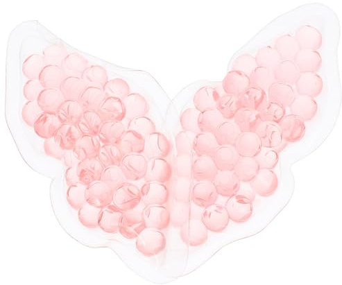 TIKODIDA 2 Stück Wiederverwendbare Lippenförmige Kühlpads aus Tpu Gel Leichte Kaltkompresse zur Linderung von Lippenmüdigkeit und Schwellungen Atmungsaktive Lippenpads für Zuhause und Büro