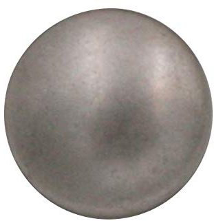 silber matt leicht gewölbte Metall Knöpfe mit Öse (10 Stück) (13mm)