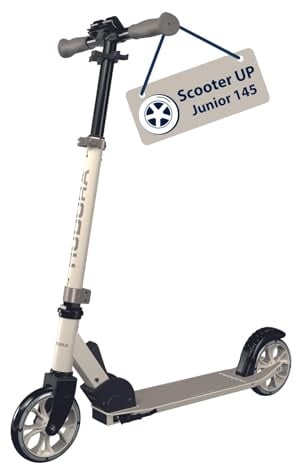 HUDORA Scooter Up 145 Junior - Hochwertiger & sicherer Kinder Roller ab 3 Jahre - Zusammenklappbarer City Roller mit 145 mm Rollen - Höhenjustierbarer Scooter für Jungen & Mädchen bis 60 kg