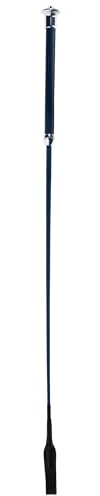 Covalliero Springgerte Navy 65cm mit Kunstledergriff und Klatsche