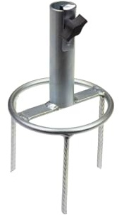 STUBAI Schirmständer Rasendorn 25 mm Ø, Höhe 150 mm, 600 g – mobiler Sonnenschirmständer für Rasenflächen | leicht einsteckbar ohne Werkzeug | stabiler Halt für Schirme im Garten & Camping