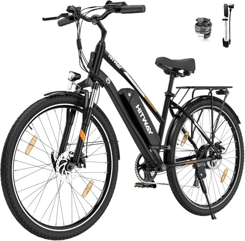 HITWAY 28 E Bike, Elektrofahrrad Trekkingrad E-Bike Herren Damen mit 36V 12AH Akku,35-90km Reichweite, 250W Motor, E-Fahrrad mit 7-Gang-Getriebe, Pedelec Citybike EBike für Erwachsene