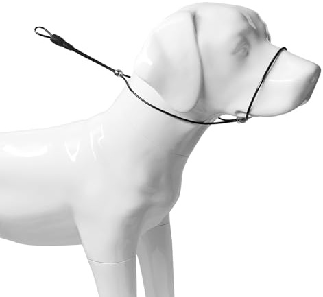 LOS ANDES Hundehalfter Kopfgeschirr, Stoppt Schweres Ziehen an der Halfterhalsband, gepolstertes Halfter für kleine, mittelgroße und große Hunde(Schwarz)