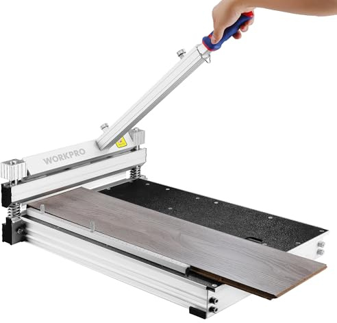 WORKPRO 340mm Laminat Bodenschneider Laminat Bodenbelag Werkzeuge für Mehrschichtbodenbelag Parkett Gummi Konkave Basis, LVT, VCT, SPC, LVP, WPC und Vinyl Diele