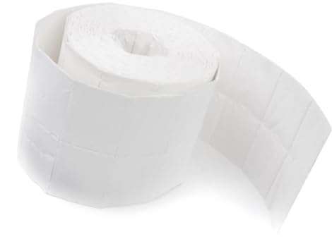 500 Stück Nagellackentferner Pads aus Baumwolle und Faser, Weiß