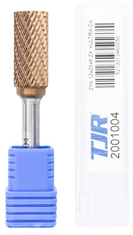 Hartmetall-Frässtifte mit Beschichtung ULTRA Co, 12 mm (metrisch) Durchmesser mit 6 mm metrischem Schaft, (speziell mit Chipbreaker) TJR… (Zylinder)