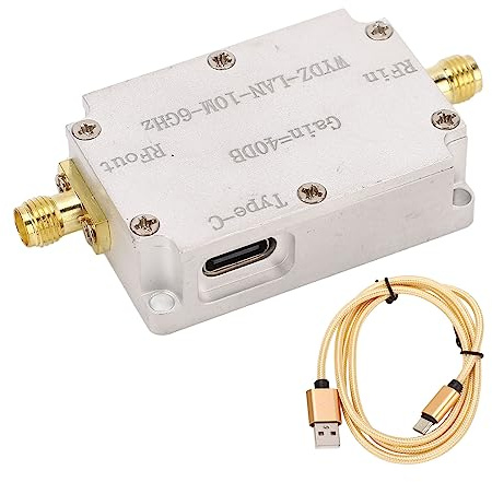 HF-Verstärker 40DB Hohe Verstärkung 10M Bis 6 GHz Breiter Rauscharmer Breitbandverstärker Übertragung HF-Leistungsvorverstärker für UKW-Radio