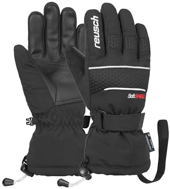 Reusch Skihandschuhe Kinder | warm, wasserdicht, Winddicht & atmungsaktiv | Winterhandschuhe mit Klettverschluss & Softshell, für Ski & Outdoor, Größe 3-6,5, Connor R-TEX XT Junior