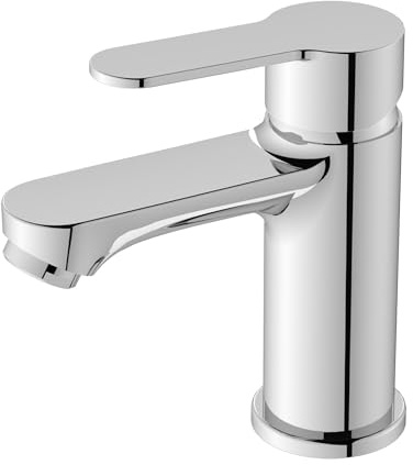 BELZ Wasserhahn Bad,Waschtischarmatur Einhandmischer Armatur Waschbecken mit Auslauf Höhe 78 MM,Wassersparend, Energiesparend,Chrom