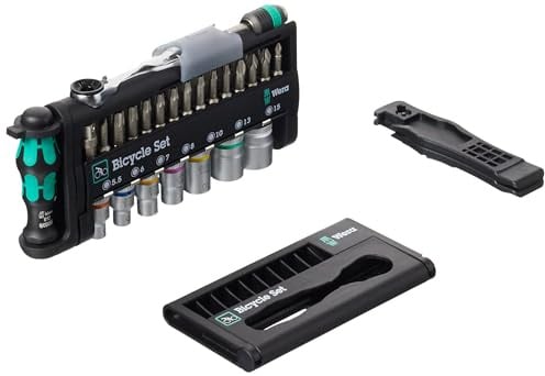 Wera 05004172001 Bicycle Set 3, Fahrrad Steckschlüsseleinsatz Satz mit Bit Ratsche, 41-teilig
