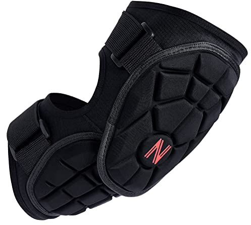 NURIBASE Baseball Batters Ellenbogenschutz für Jugendliche, Erwachsene - Lacrosse Ellenbogenschoner für Jugendliche Erwachsene - Ellbogenschutz für Lacrosse, Baseball und Softball - BlackYouth